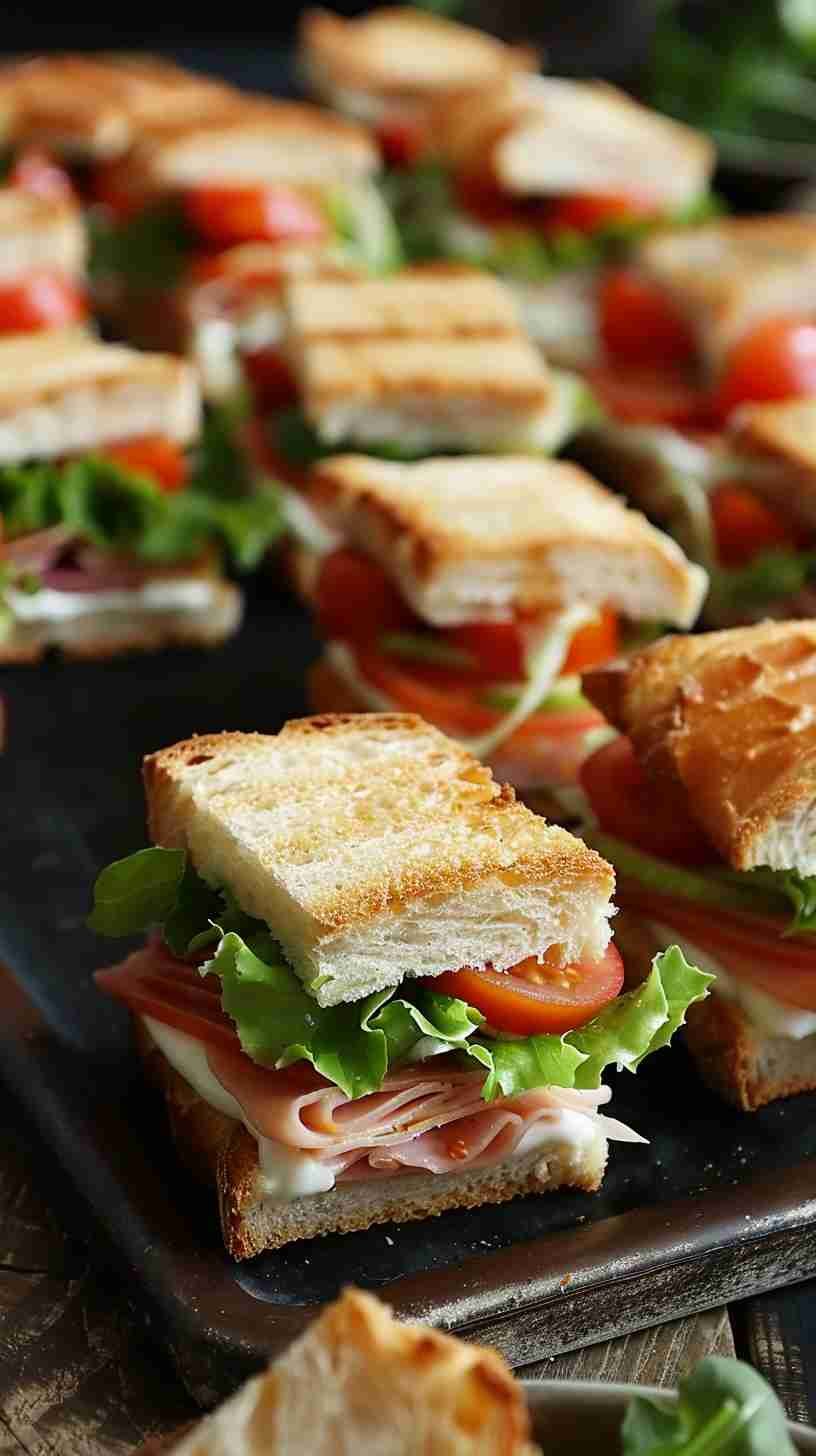 Mini Sandwiches- Easy Finger Foods for Party