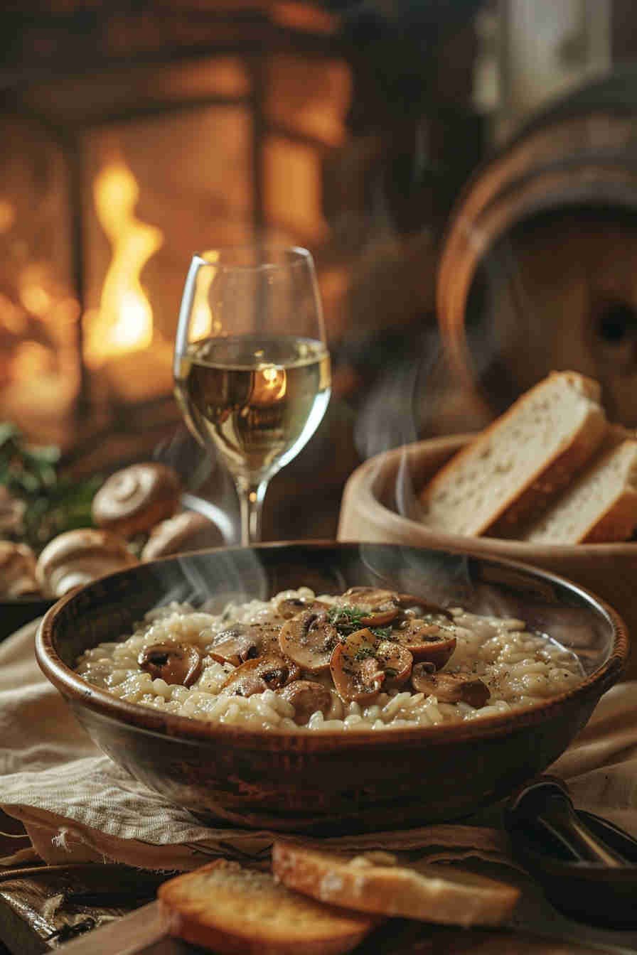 Mushroom Risotto with Brown Rice