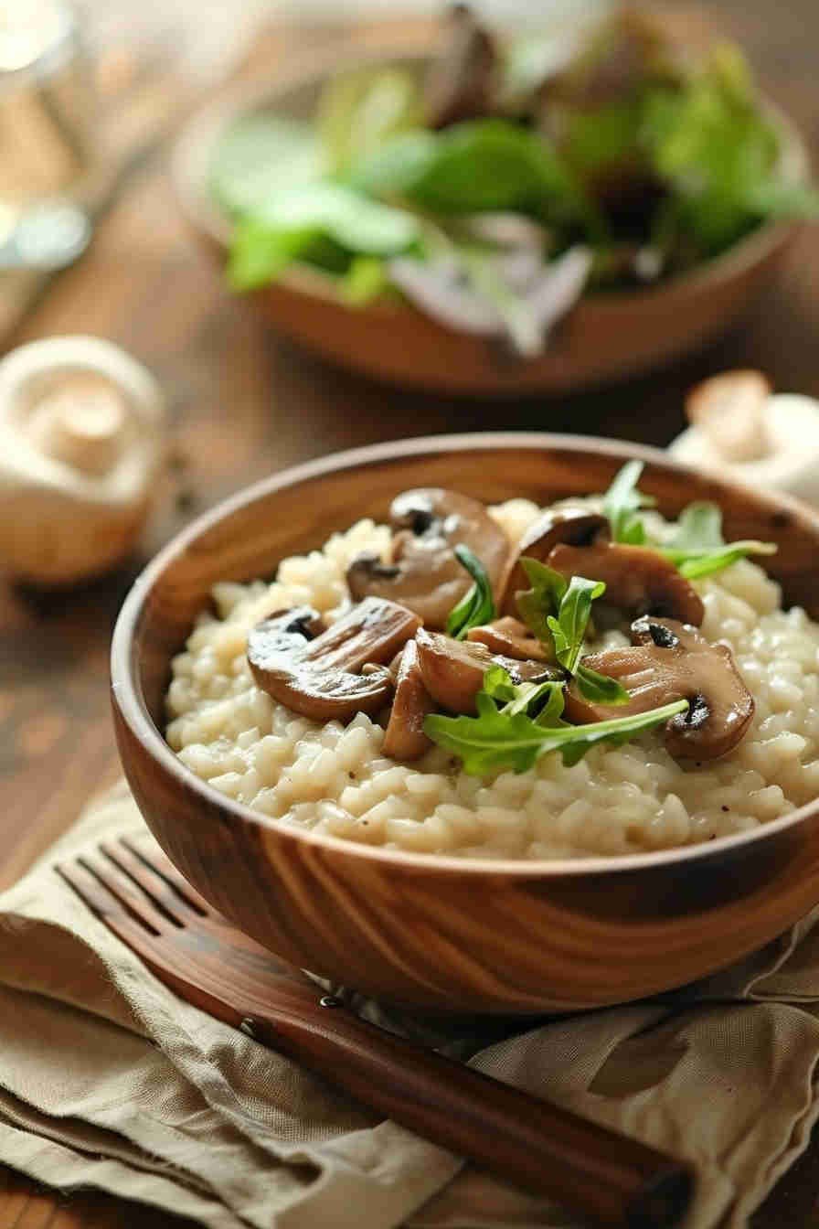Mushroom Risotto with Brown Rice