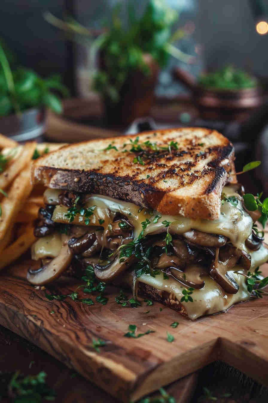 Mushroom Swiss Grilled Cheese