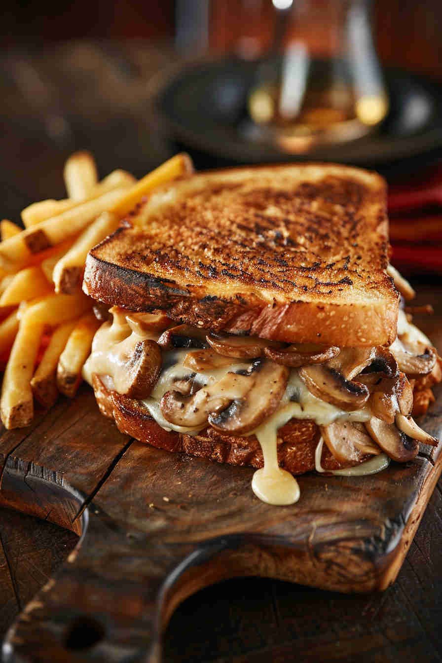 Mushroom Swiss Grilled Cheese
