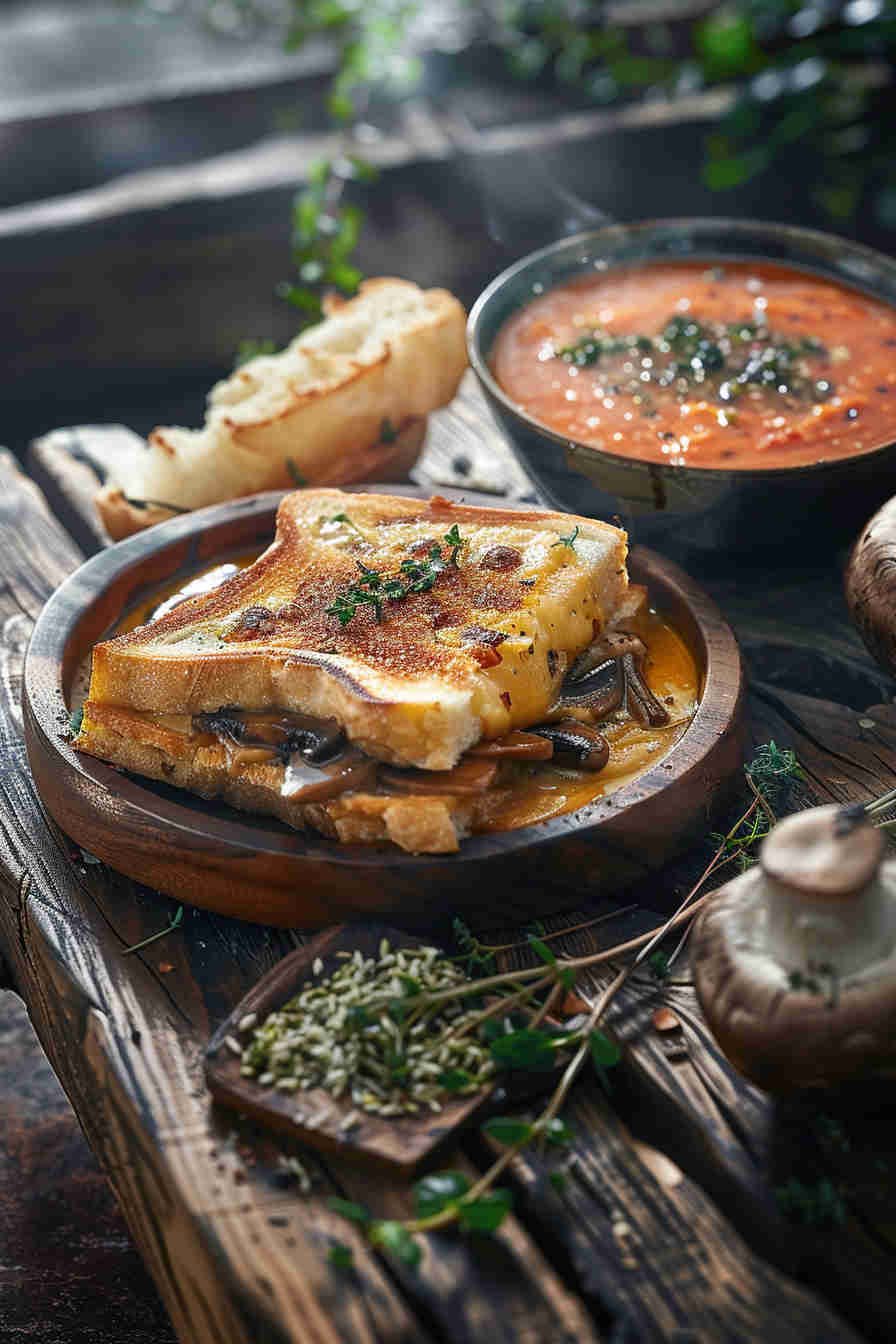 Mushroom Swiss Grilled Cheese