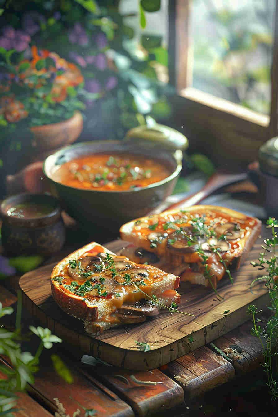 Mushroom Swiss Grilled Cheese