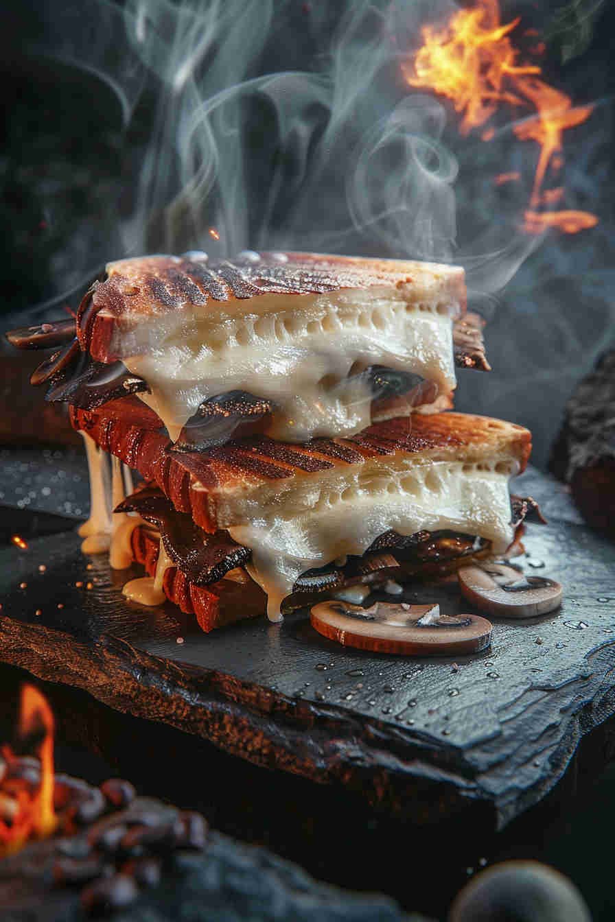 Mushroom Swiss Grilled Cheese