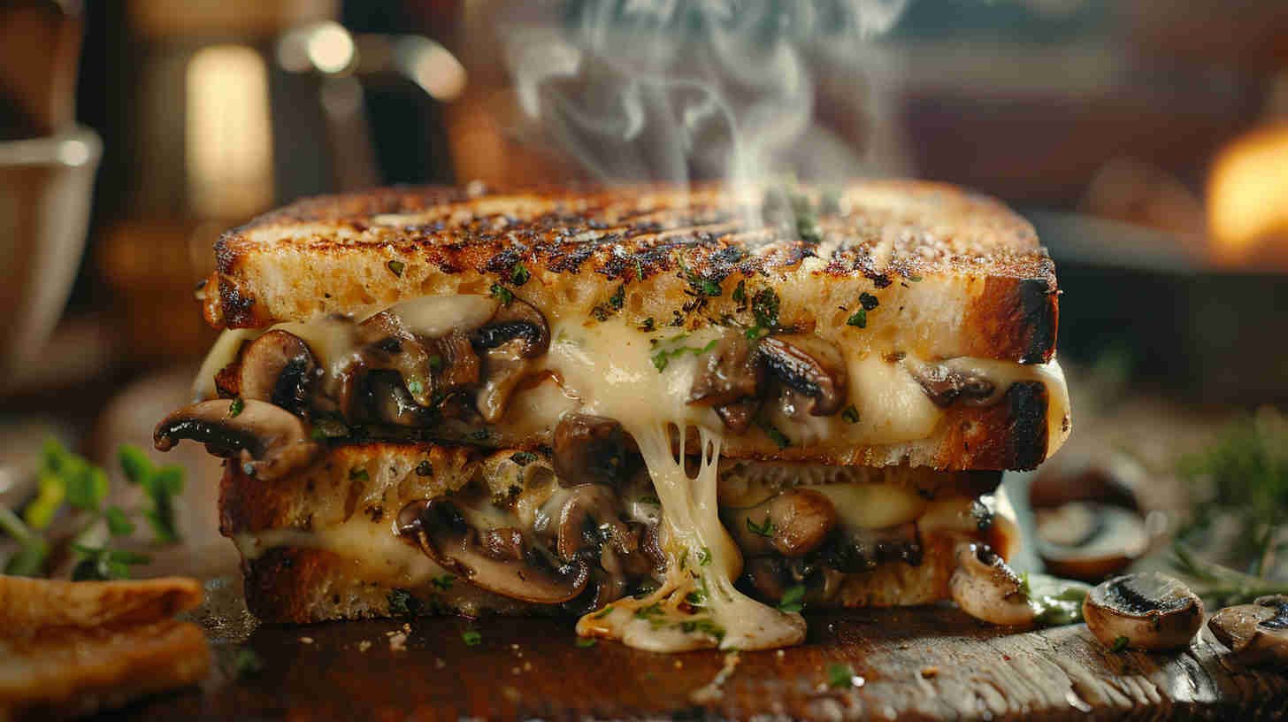 Mushroom Swiss Grilled Cheese