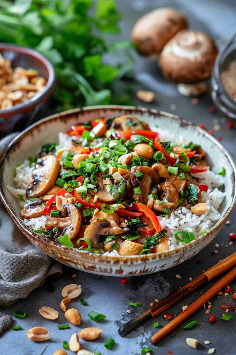 Mushroom Veggie Stir-Fry