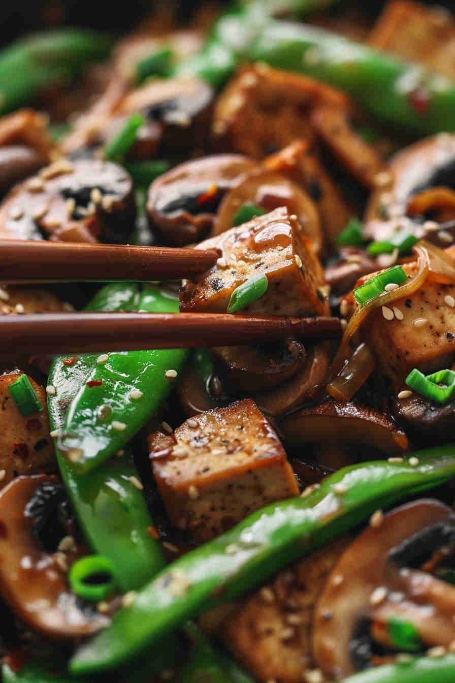 Mushroom Veggie Stir-Fry