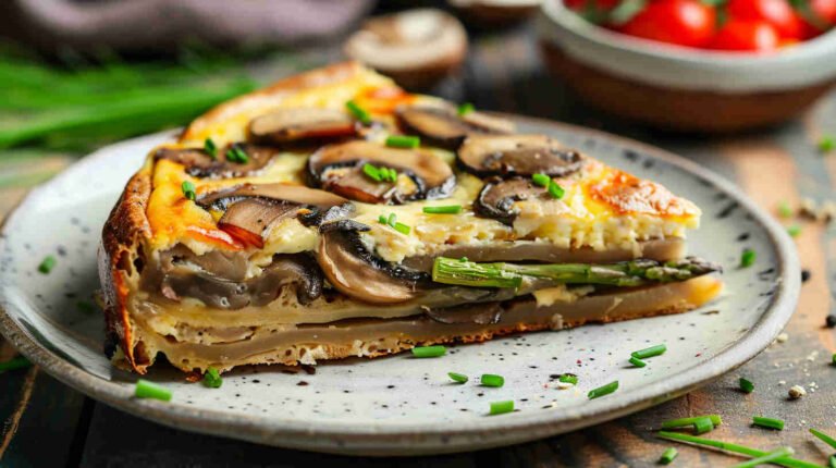 Mushroom and Asparagus Frittata