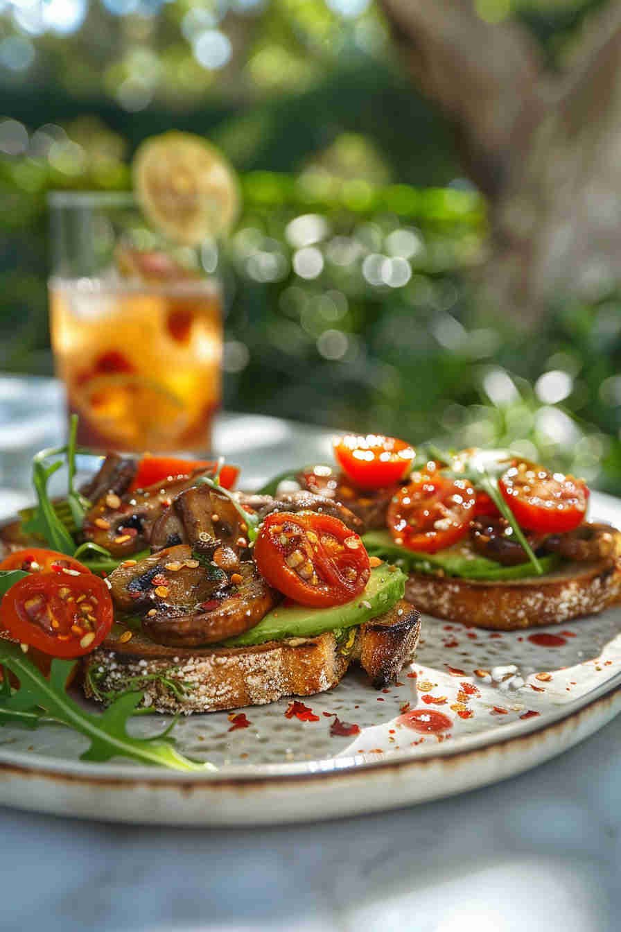 Mushroom and Avocado Toast