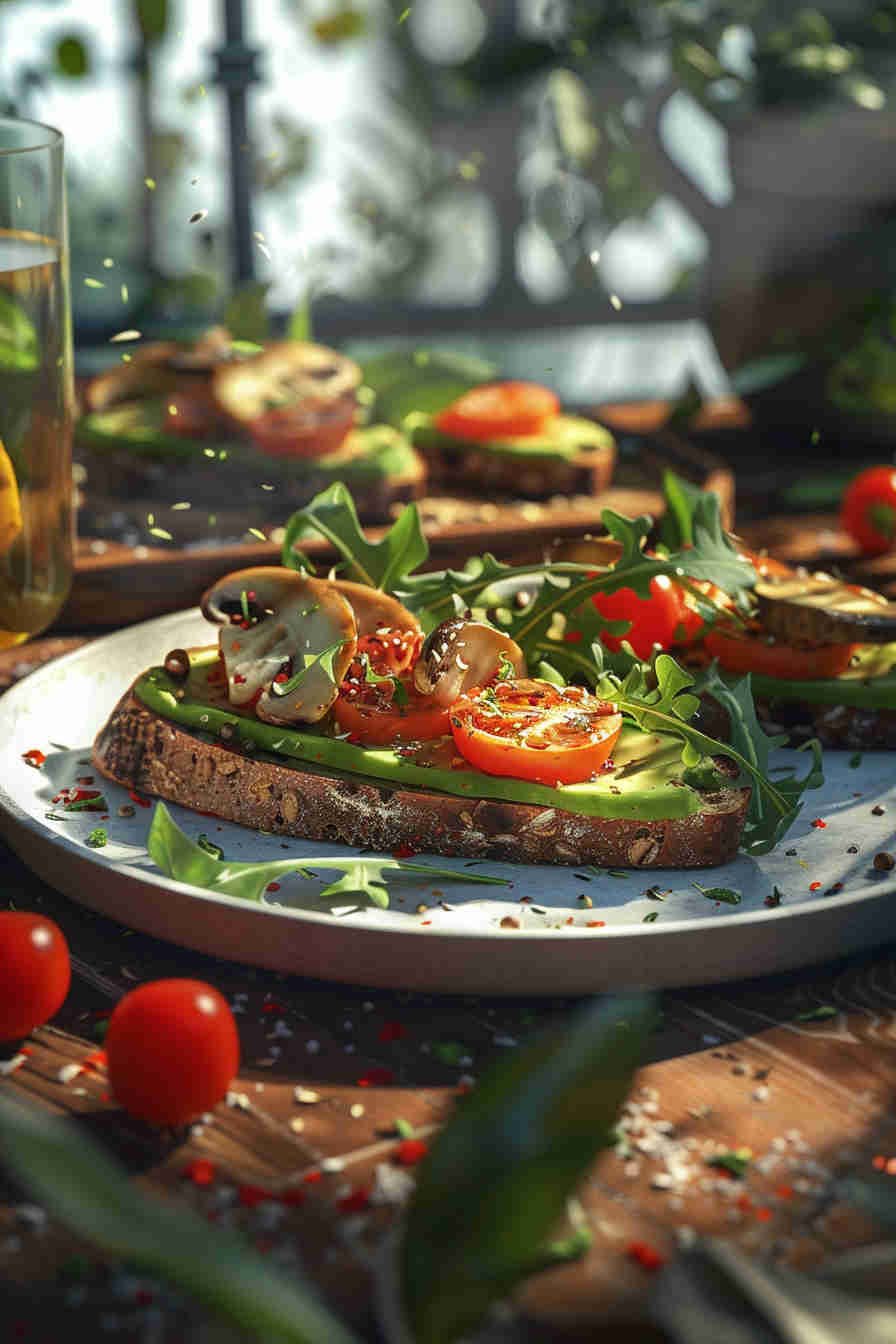Mushroom and Avocado Toast