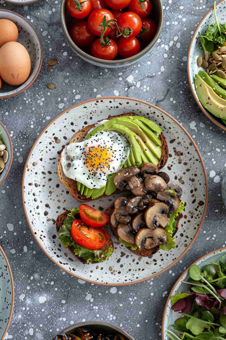 Mushroom and Avocado Toast