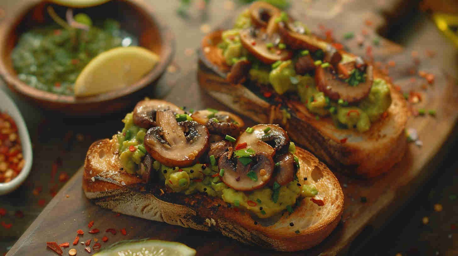 Mushroom and Avocado Toast