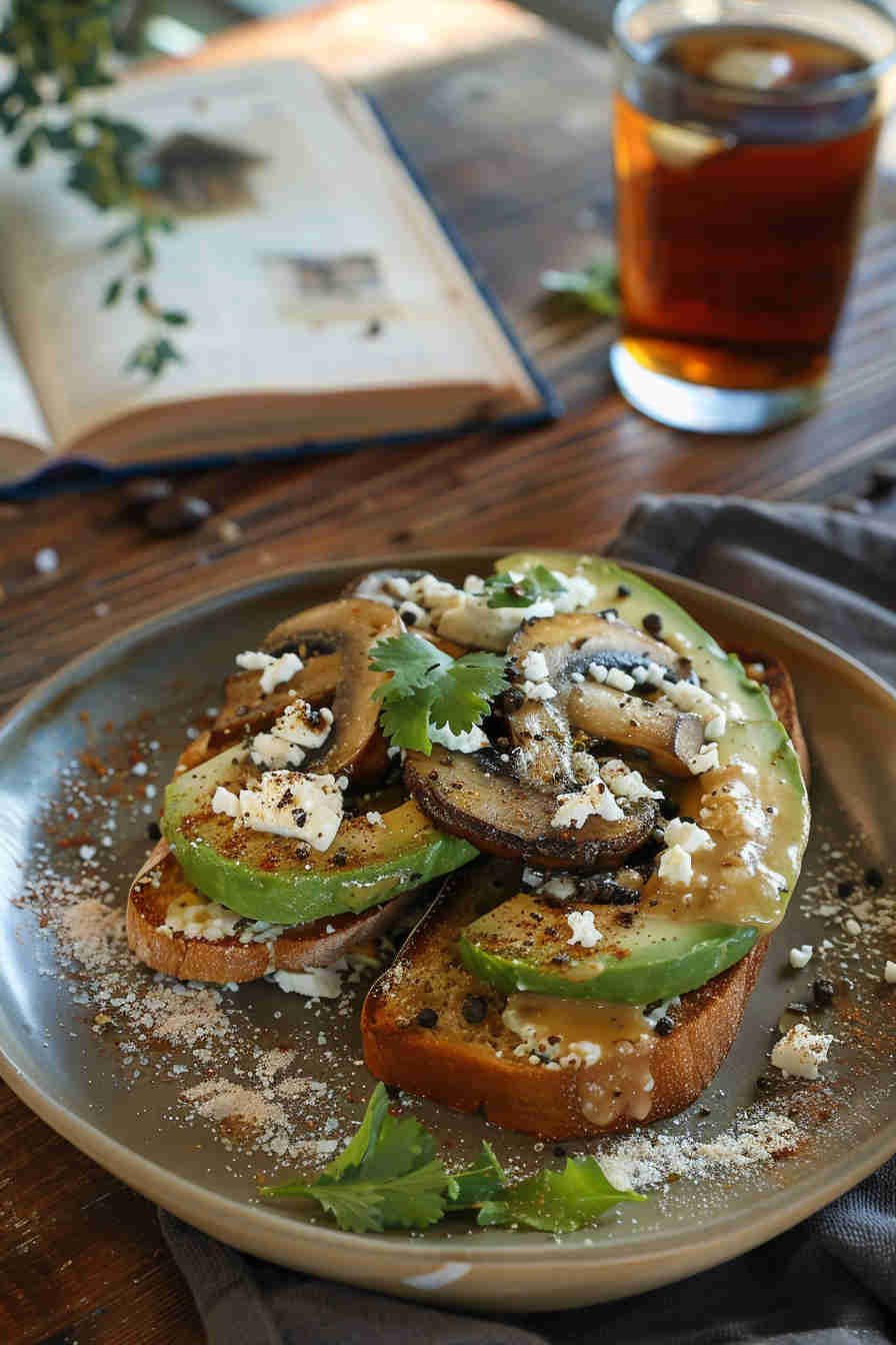 Mushroom and Avocado Toast