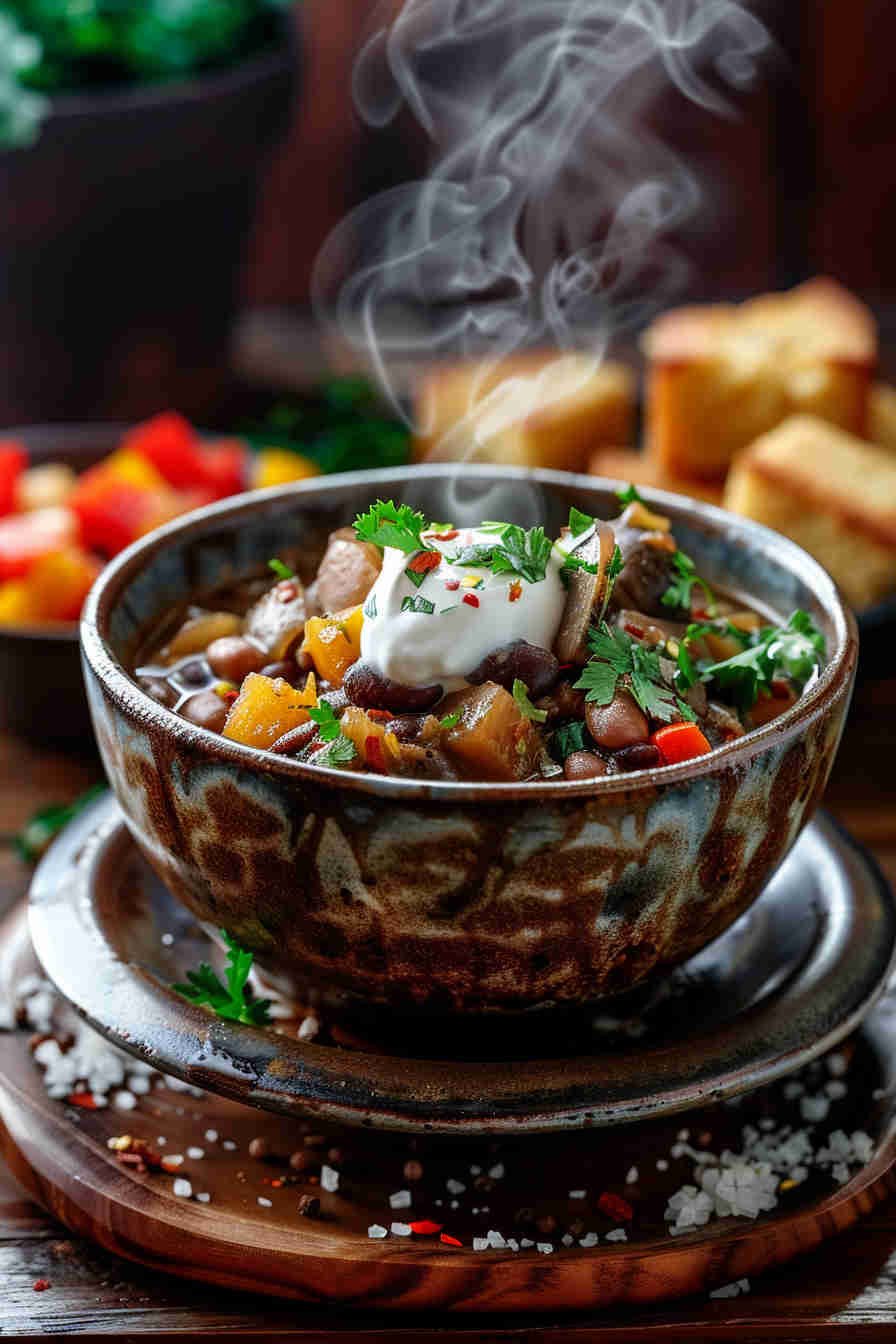 Mushroom and Bean Chili