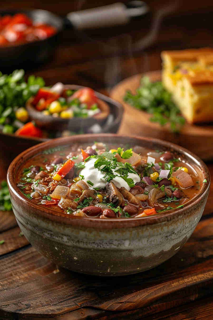 Mushroom and Bean Chili