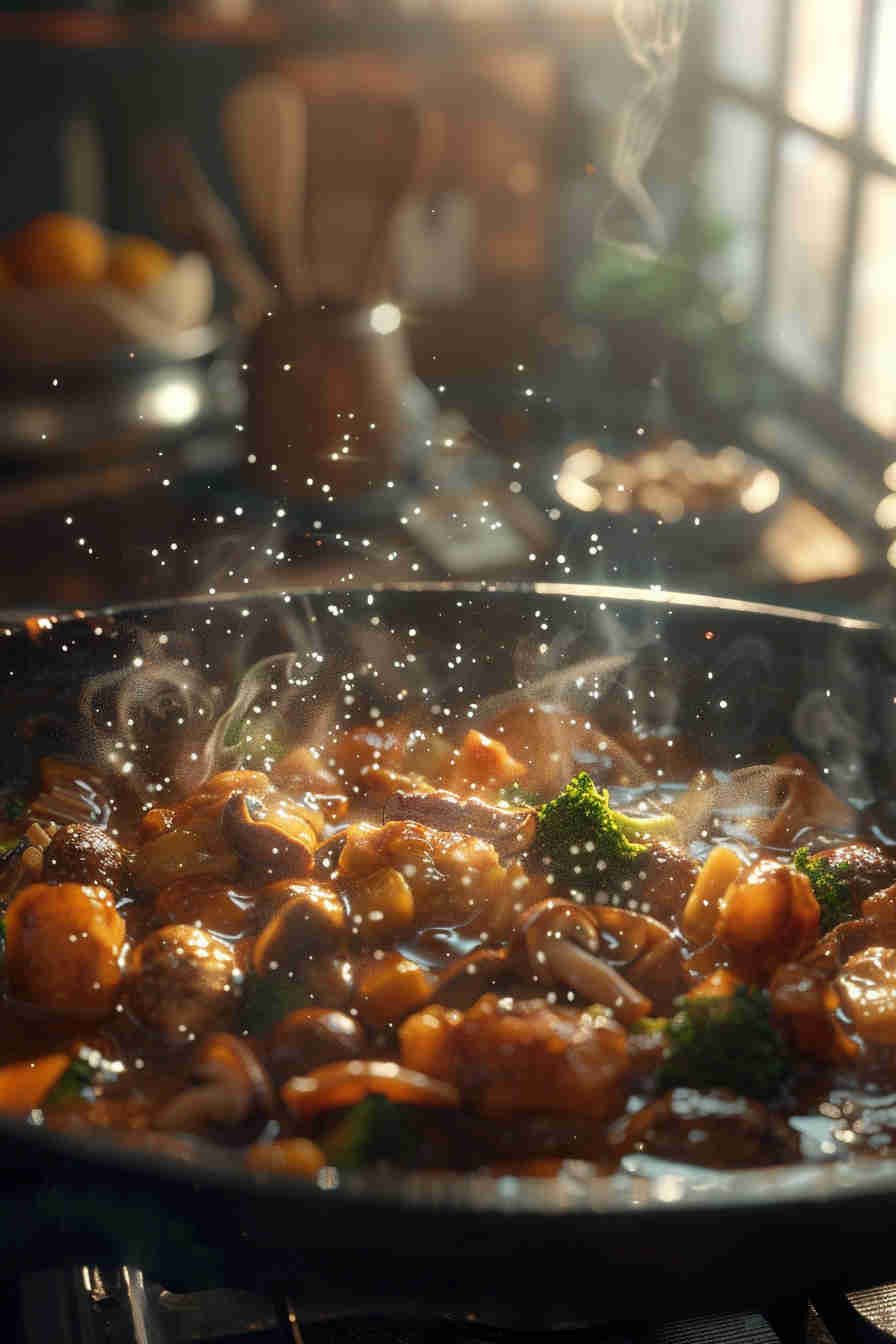 Mushroom and Broccoli Stir-Fry