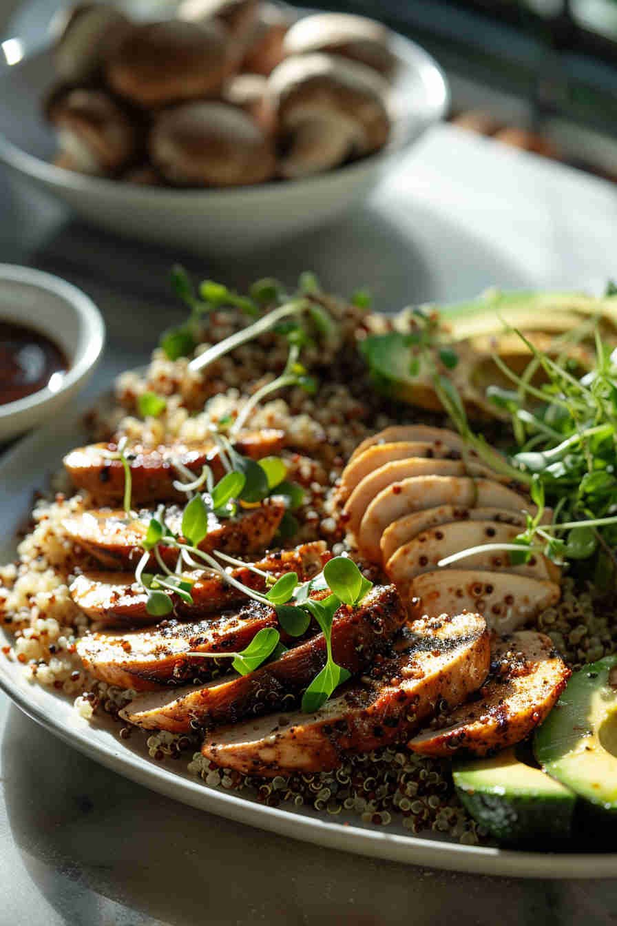 Mushroom and Quinoa Salad