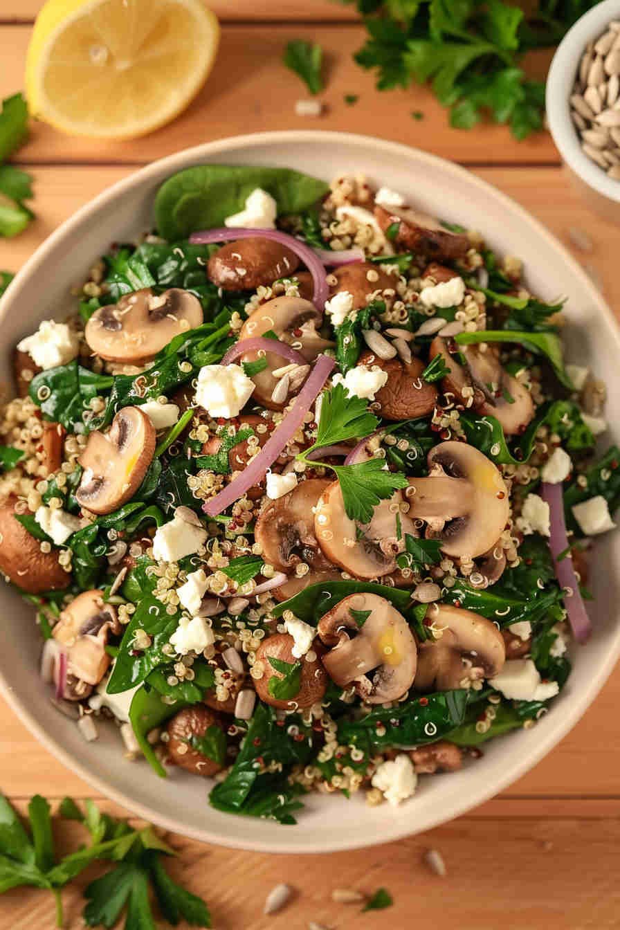 Mushroom and Quinoa Salad