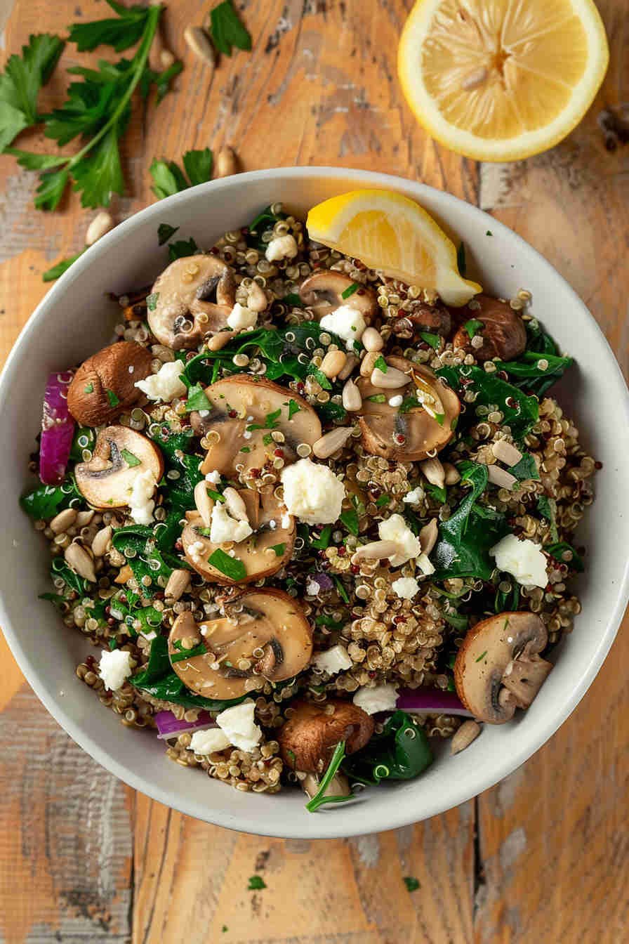 Mushroom and Quinoa Salad
