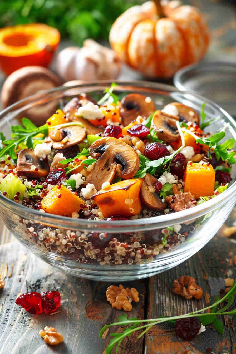 Mushroom and Quinoa Salad
