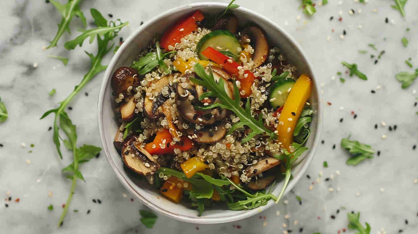 Mushroom and Chickpea Stir-Fry