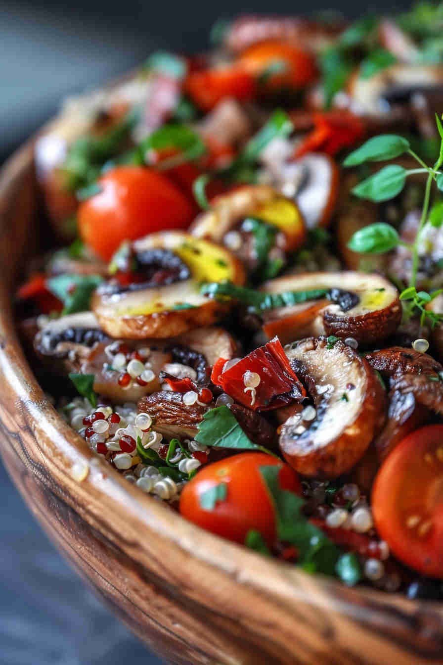 Mushroom and Quinoa Salad