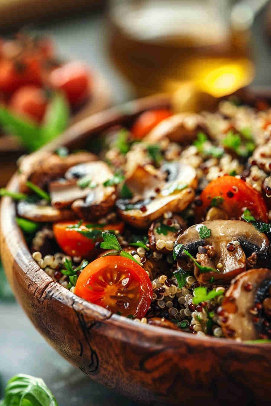 Mushroom and Quinoa Salad