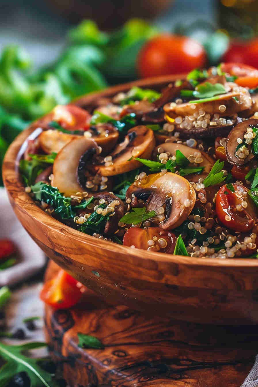 Mushroom and Quinoa Salad