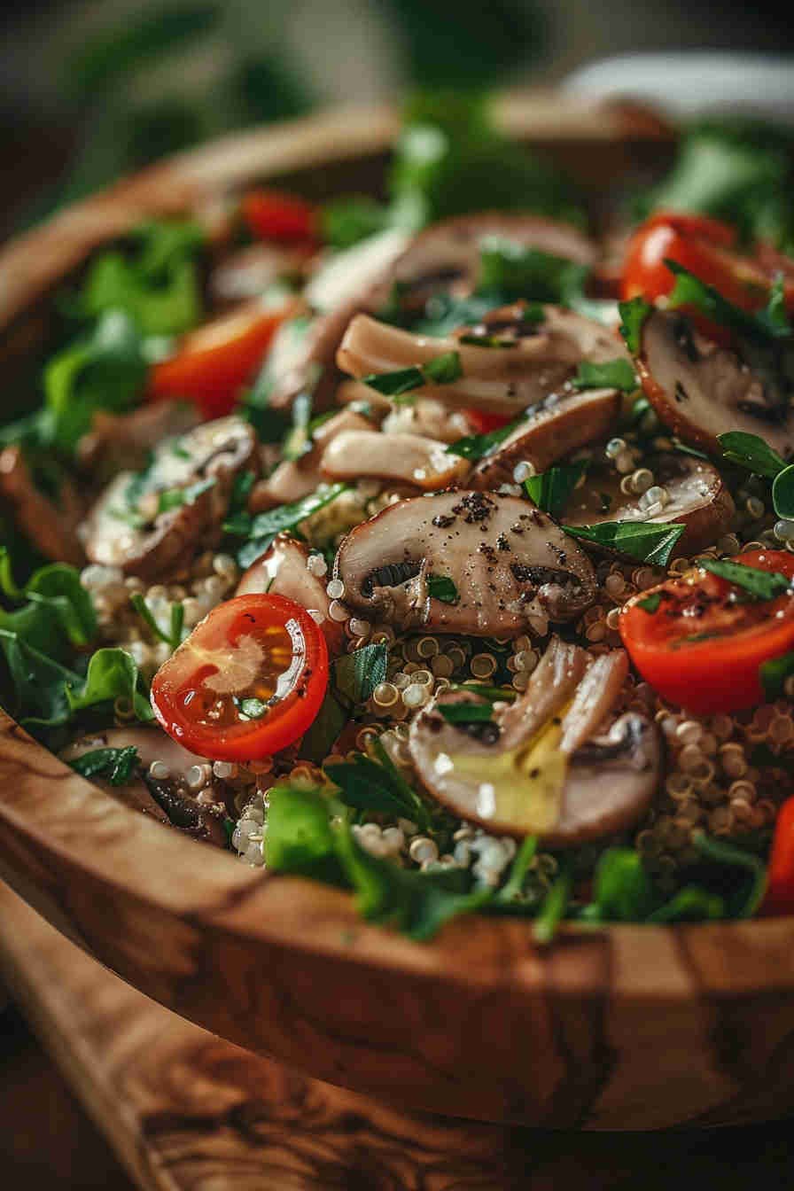 Mushroom and Quinoa Salad