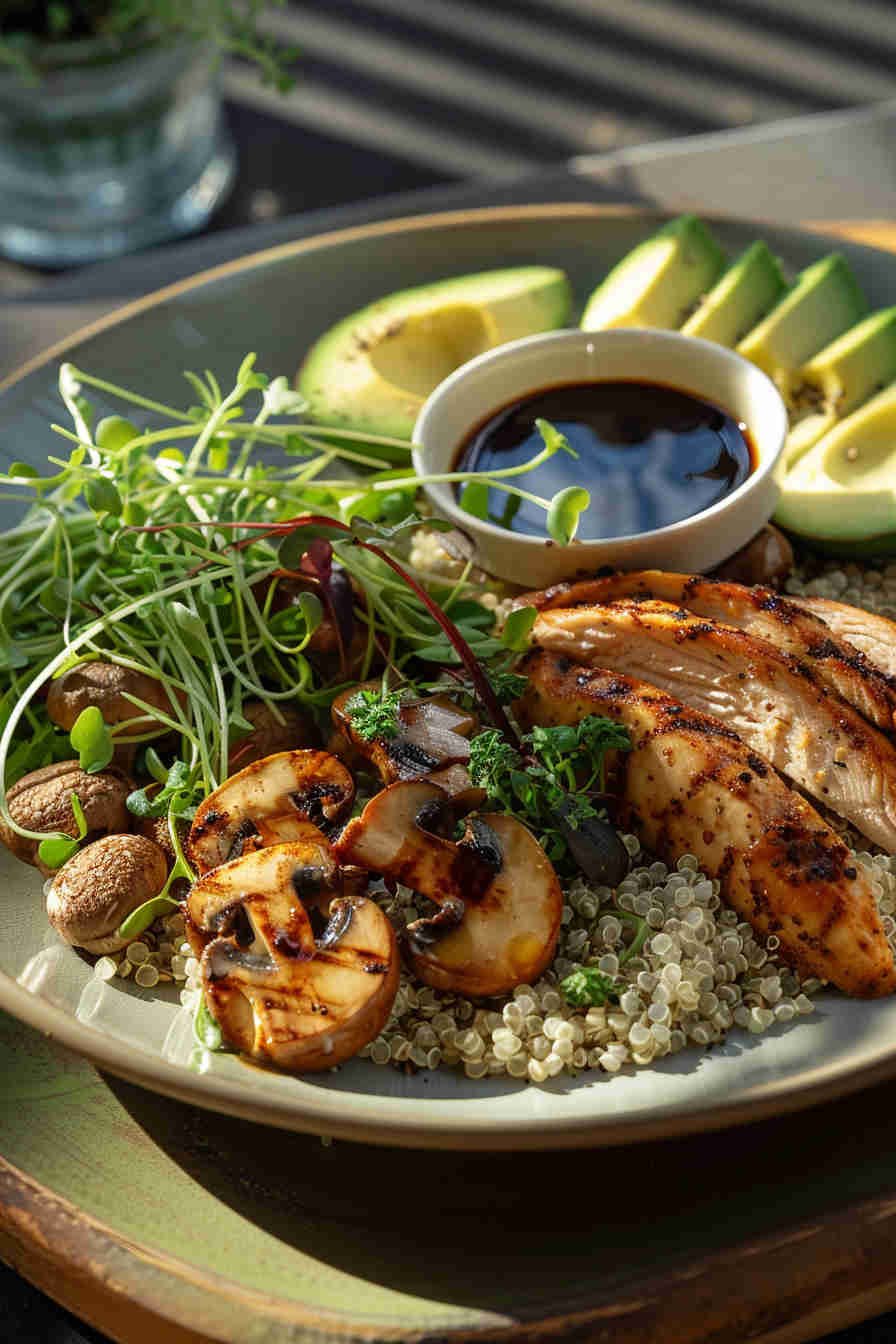 Mushroom and Quinoa Salad