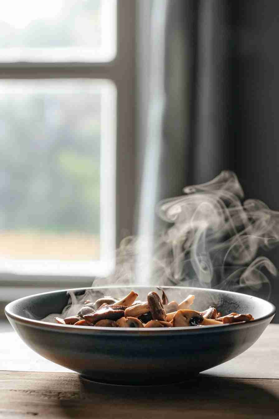 Pan-Seared Cap Mushrooms in Soy Sauce Glaze