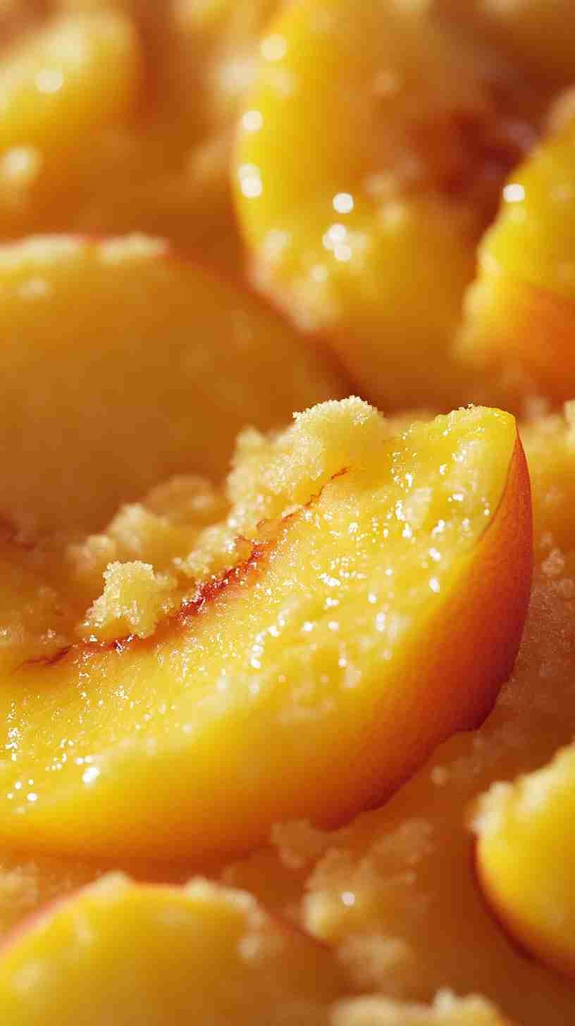 Peach Cobbler with Yellow Cake Mix