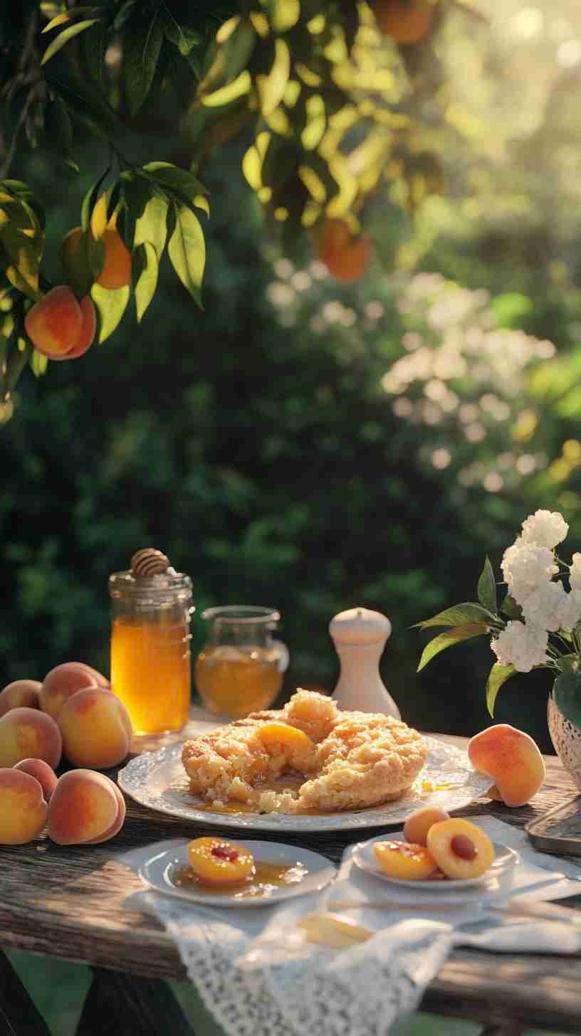 Peach Cobbler with Yellow Cake Mix