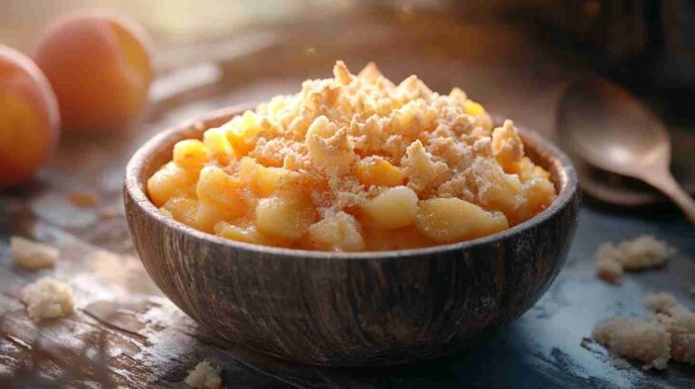 Peach Cobbler with Yellow Cake Mix