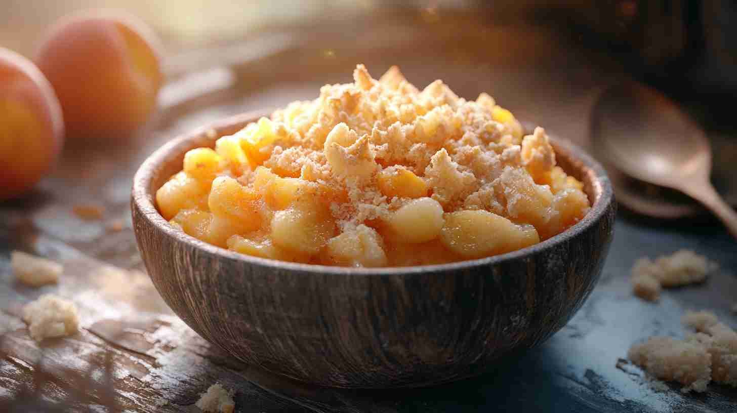 Peach Cobbler with Yellow Cake Mix