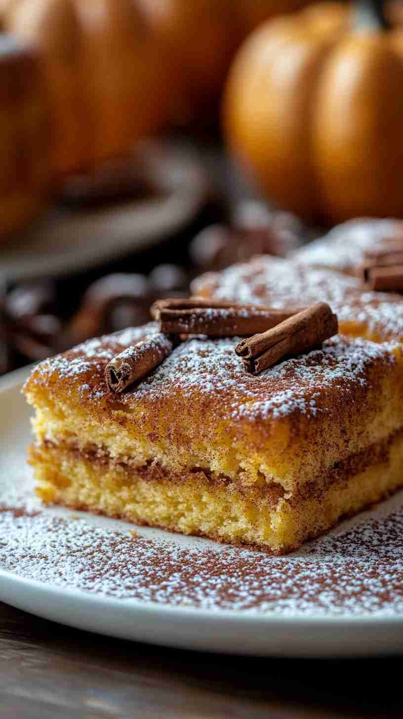 Pumpkin Spice Cake with Yellow Cake Mix