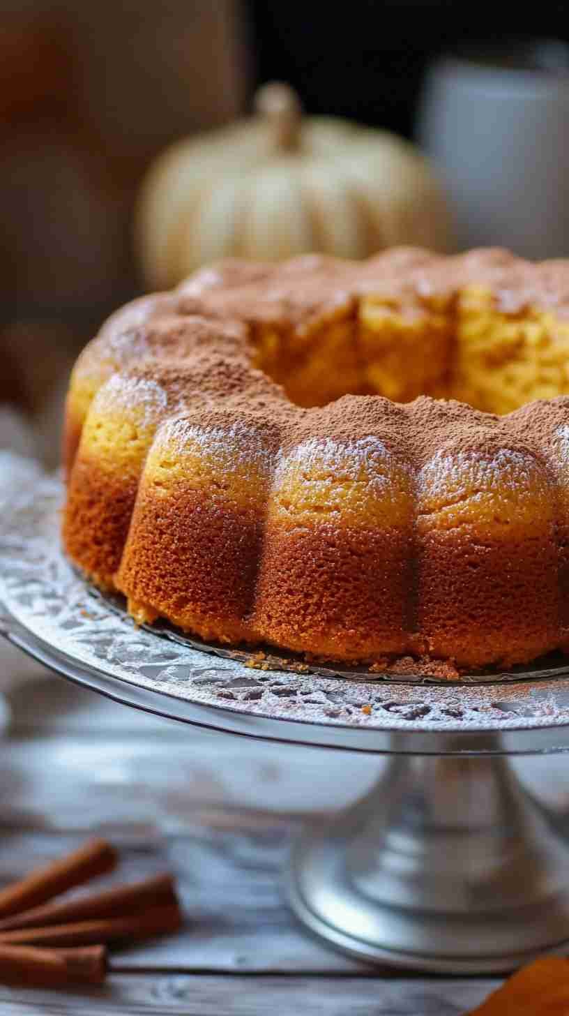 Pumpkin Spice Cake with Yellow Cake Mix