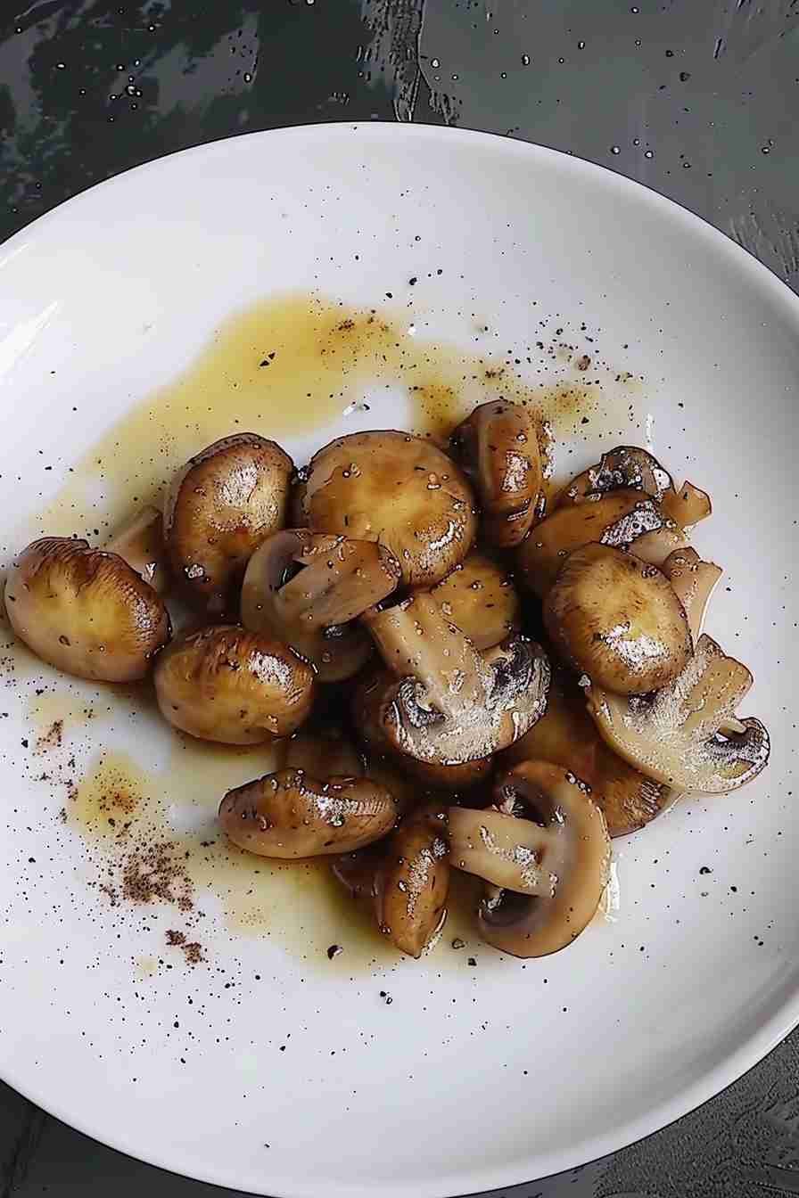 Quick Sautéed Cap Mushrooms with Garlic Butter