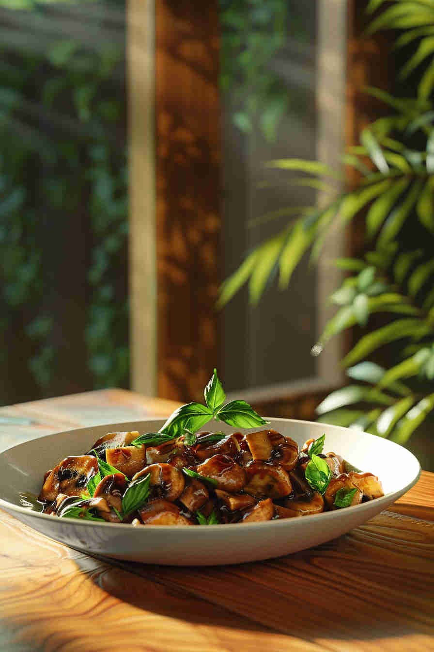 Roasted Mushrooms with Balsamic Glaze