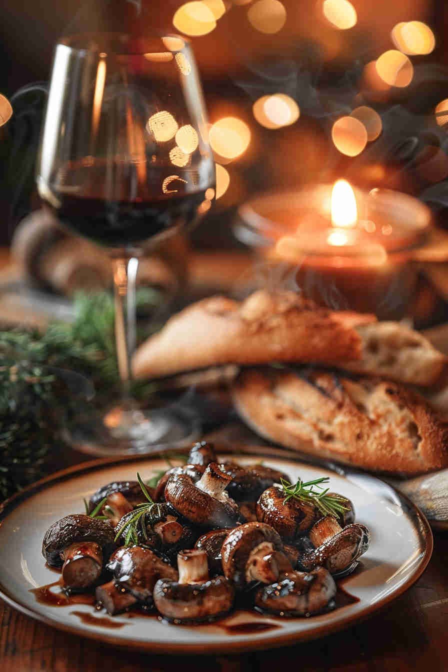 Roasted Mushrooms with Balsamic Glaze