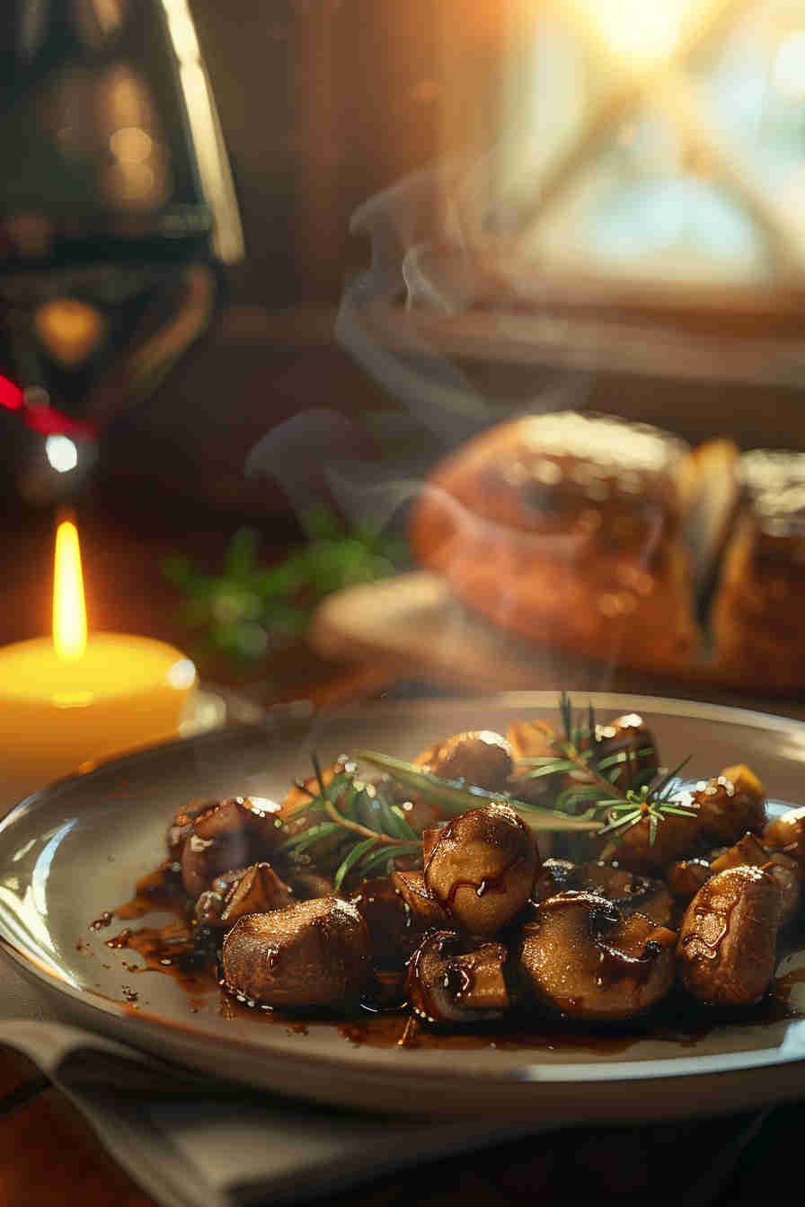 Roasted Mushrooms with Balsamic Glaze
