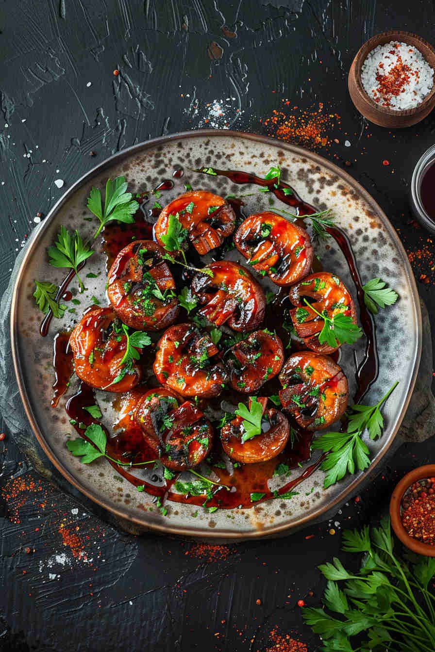 Roasted Mushrooms with Balsamic Glaze