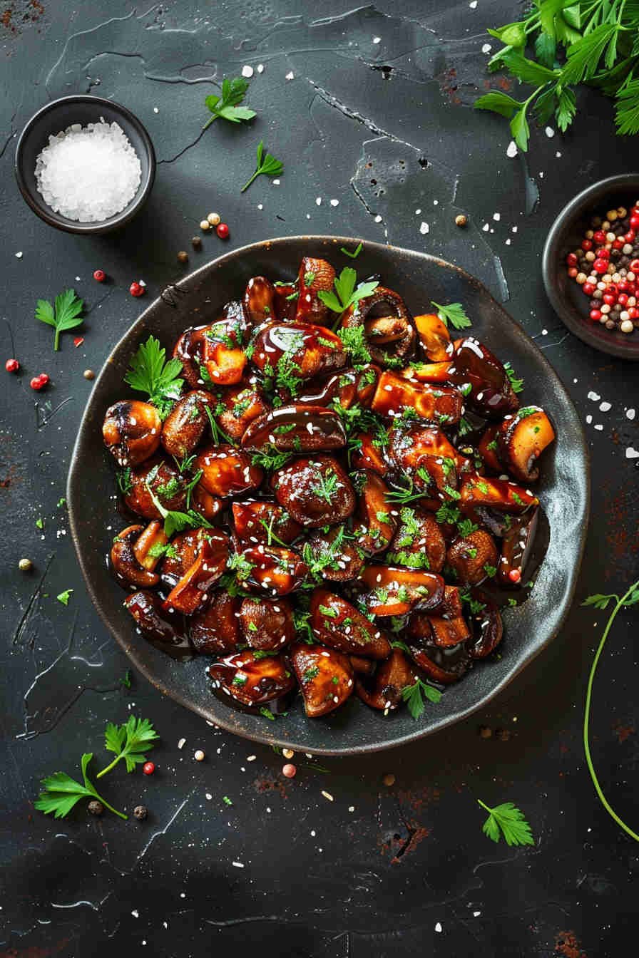 Roasted Mushrooms with Balsamic Glaze