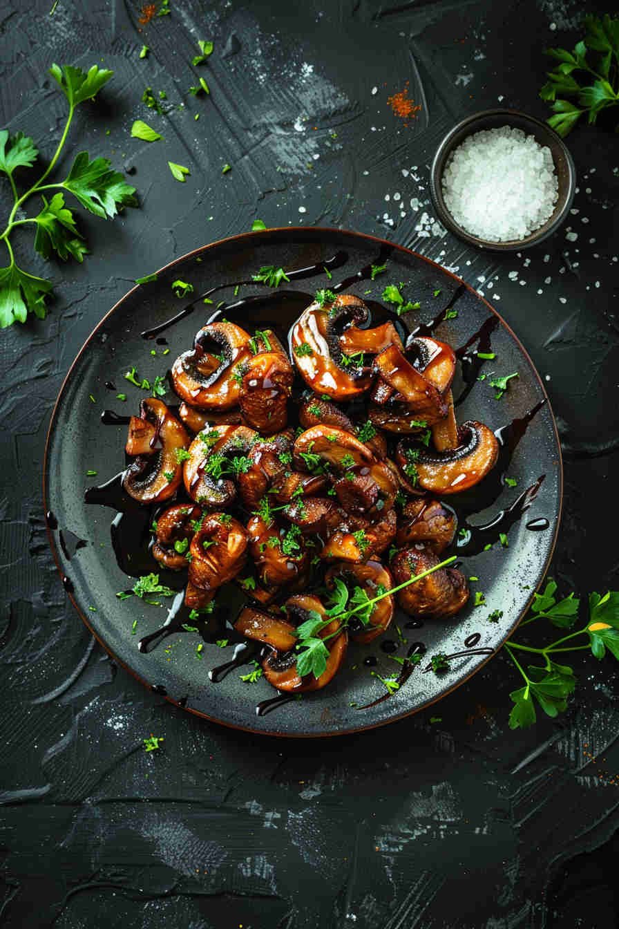 Roasted Mushrooms with Balsamic Glaze