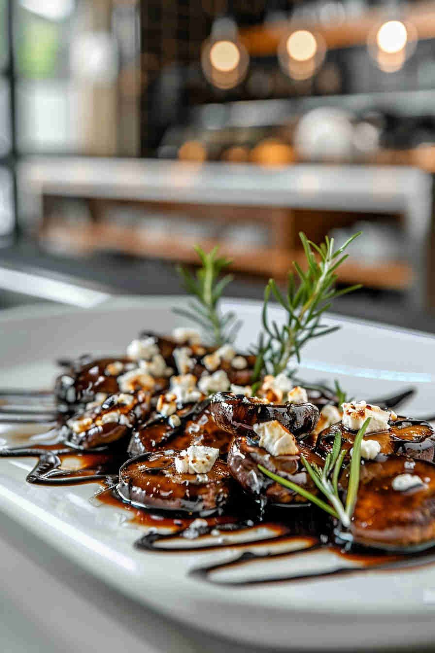 Roasted Mushrooms with Balsamic Glaze