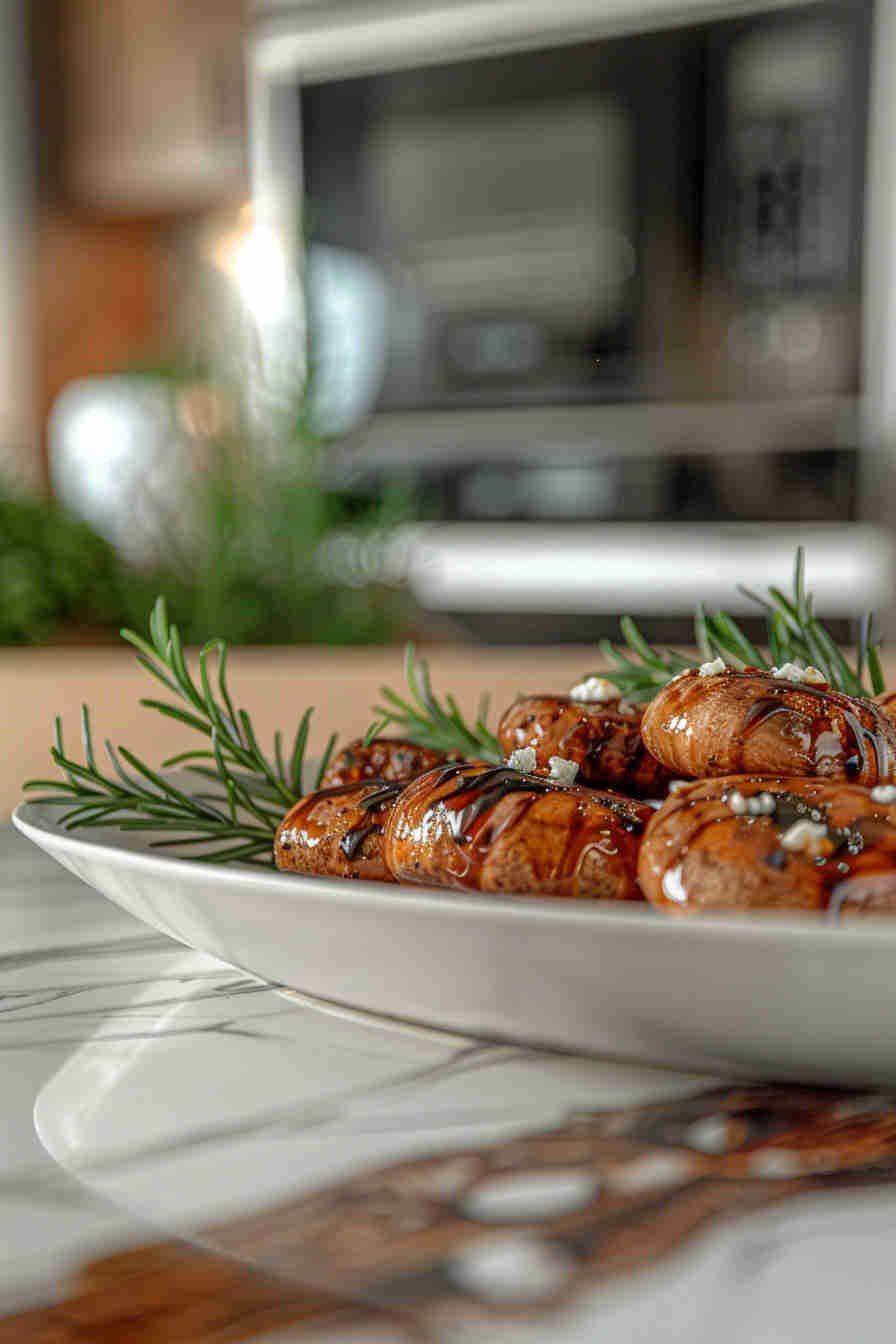 Roasted Mushrooms with Balsamic Glaze
