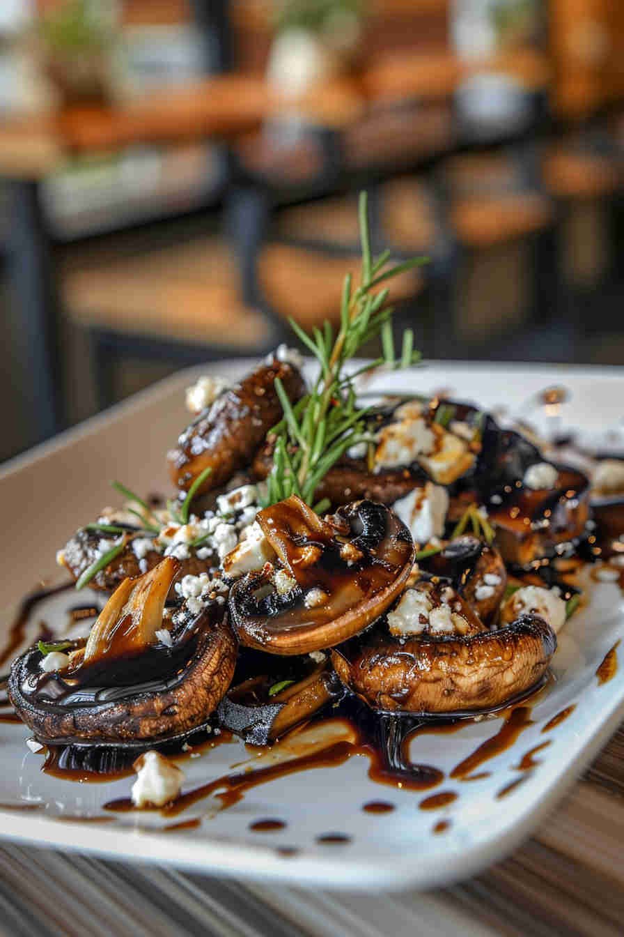 Roasted Mushrooms with Balsamic Glaze