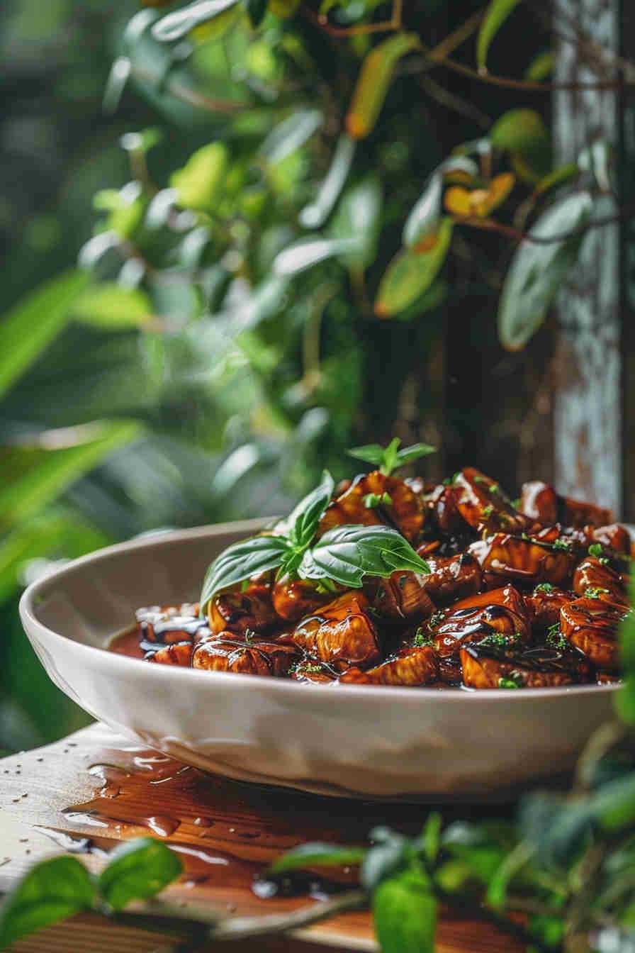 Roasted Mushrooms with Balsamic Glaze