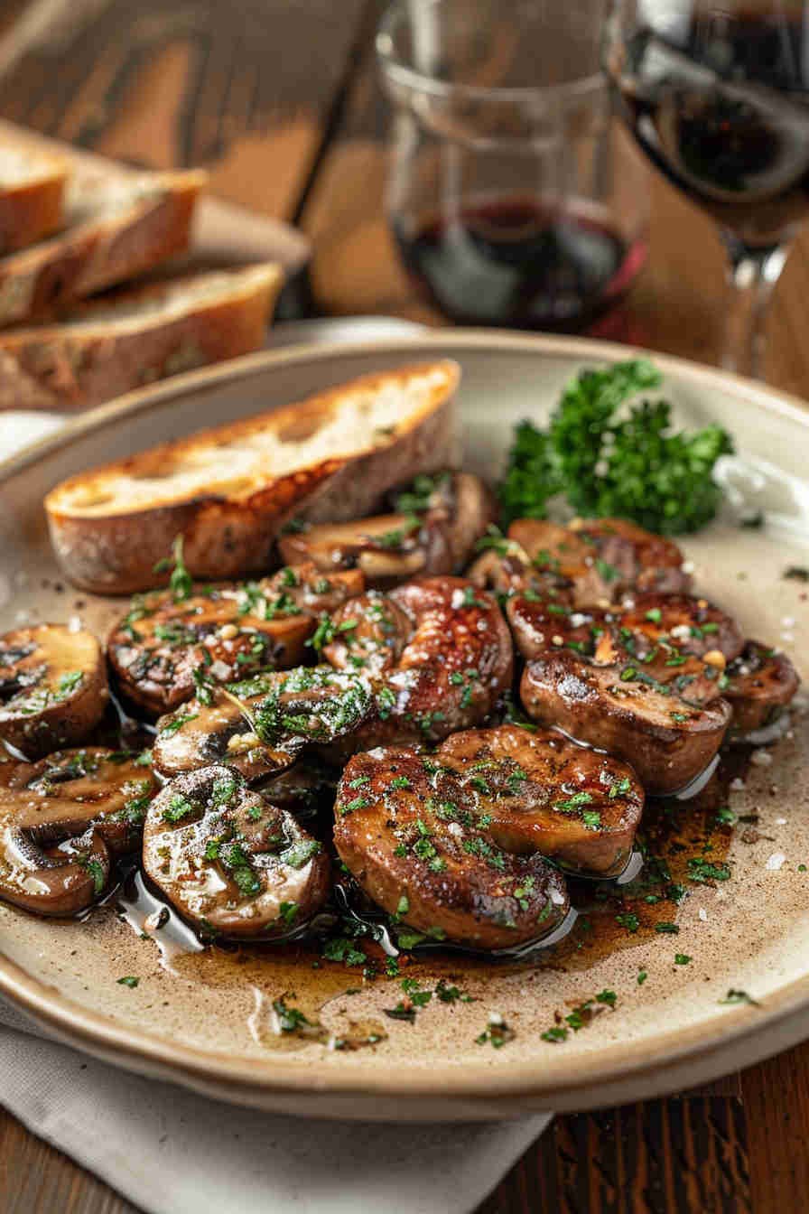 Sauteed Mushrooms in Herb Butter