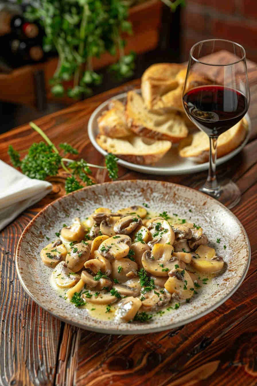 Sauteed Mushrooms in Herb Butter